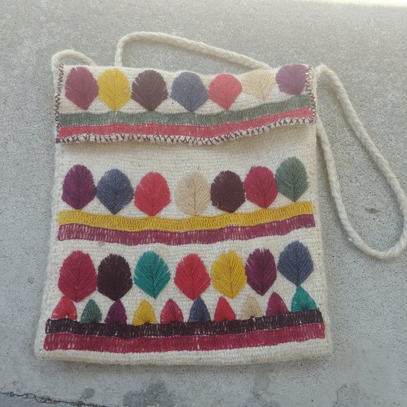 Vintage Wool Crossbody Bag - Picture 2 of 5